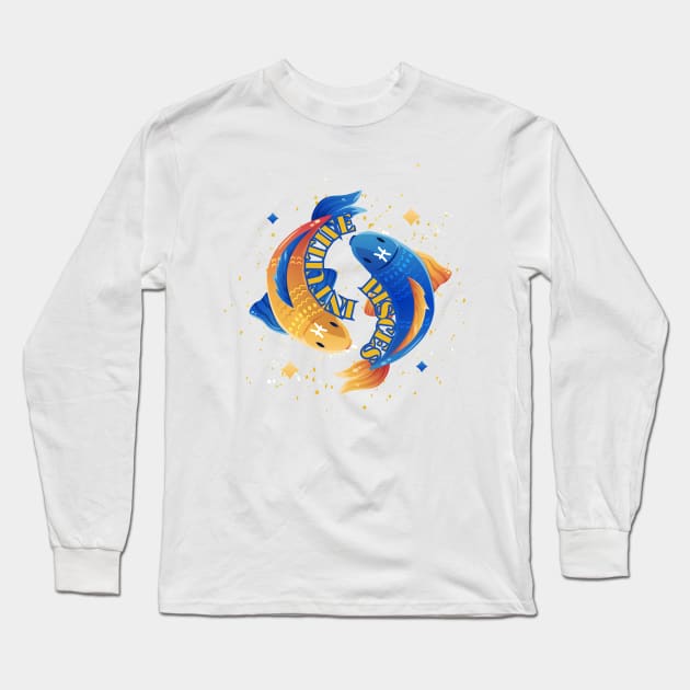 Intuitive Pisces Long Sleeve T-Shirt by Mujji